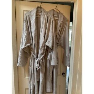 Telegraph Hill Seersucker Spa Kimono Robes His and Hers XL, S